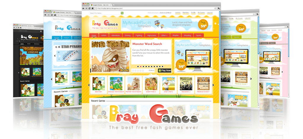 Create arcade online games, game website, wordpress blogs, video game  create by Sara_mexy
