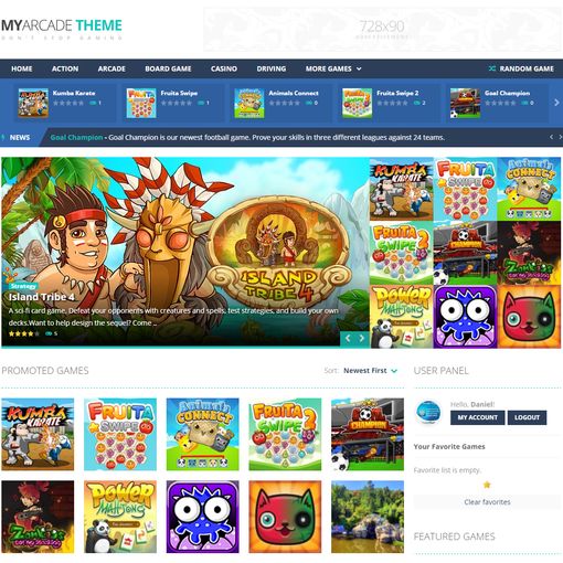 MyArcadeTheme WordPress Theme 